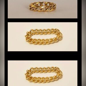 Cuban Chain Ring Set of 3